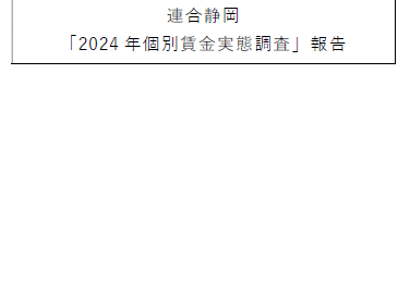 2024個別賃金実態調査 最終報告を掲載